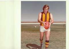 John Nani played for Shay Gap Hawks during the 1970s. He was the full forward and leading goal kicker for the Hawks and the De Grey Football League in 1975.
